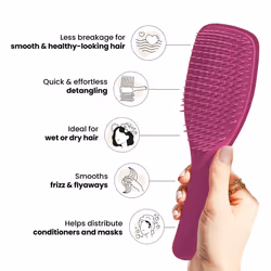 Ultimate Detangler Hairbrush - For Wet & Dry Hair - Detangling Brush for All Hair Types - Two-Tiered Teeth Reduce Breakage & Eliminate Knots - - Additional view 3