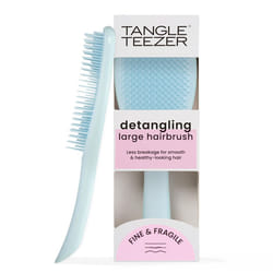 Large Fine and Fragile Ultimate Detangler Hairbrush for Coloured, Fine & Thin Hair - Two-Tiered Soft Flex Teeth Reduce Breakage & Pulling - Gentle on