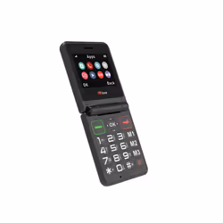TTfone TT660 Flip Big Button Mobile with Vodafone Pay As You Go SIM, USB C Cable