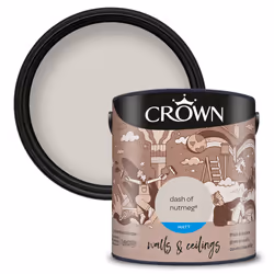 Crown Matt Paint Emulsion Walls & Ceilings 2.5L - Dash Of Nutmeg