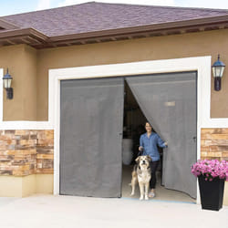 Magnetic Garage Door Screen 10x7 FT and All Other Sizes - Easy Installation Garage Screen Doors for 1 car Garage - Heat Resistant Gray Color Garage ne