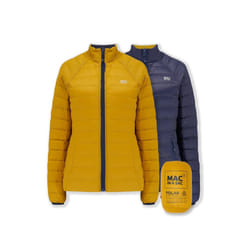 Polar Womens Packable Reversible Down Jacket - UK 8, Navy Mustard