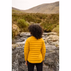 Polar Womens Packable Reversible Down Jacket - UK 8, Navy Mustard
