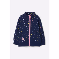 Ava Kids Full Zip Top - 2-3 Yrs, Navy Star Print