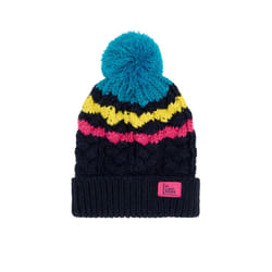 Bobbie Kids Bobble Hat - 2-4 Yrs, Teal Navy
