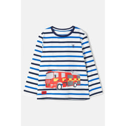 Oliver Kids Long Sleeved Top - 5-6 Yrs, Fire Engine Print