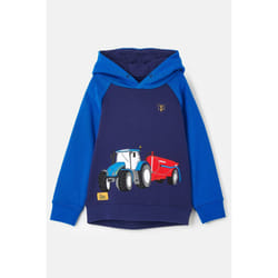 Jack Kids Hoodie - 2-3 Yrs, Blue Tractor Slurry