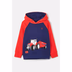 Jack Kids Hoodie - 6-7 Yrs, Red Tractor Slurry