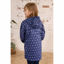 Cara Kids Rain Parka - 1-2 Yrs, Navy Floral