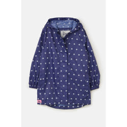 Cara Kids Rain Parka - 6-7 Yrs, Navy Floral