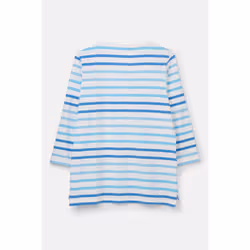Ariana Womens Top - UK 10, Blue Stripe