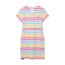 Lena Womens Dress - UK 16, Pink Sky Blue Stripe