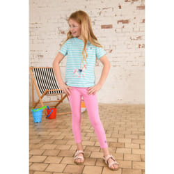 Mollie Leggings Soft Cotton Stretch - 5-6 Yrs, Soft Pink