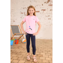 Mollie Leggings Soft Cotton Stretch - 4-5 Yrs, Navy