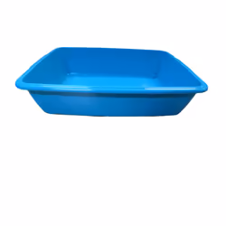 2x Large Cat Litter Tray Plastic Pet Toilet Training Litter Box 46cm