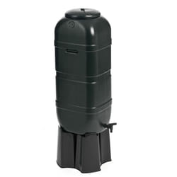 Slimline Water Butt & Stand 100L Black Space Saving & Filler
