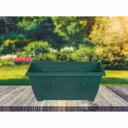 Venetian Window Box Trough Planter Small 40cm Plastic Pot Forest Green