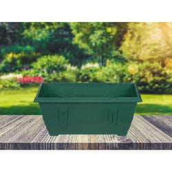 Venetian Window Box Trough Planter Small 40cm Plastic Pot Forest Green