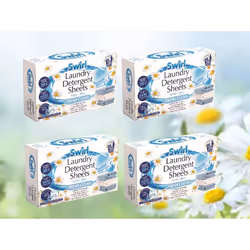 80 Dissolvable Laundry Detergent Sheets Non Bio Fresh Clean Scent