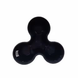 1 Black Strawberry Trio Planter Flower Pot Stackable Plastic Planter