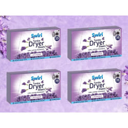 140 Swirl Tumble Dryer Sheets Lavender Fabric Conditioner AntiStatic