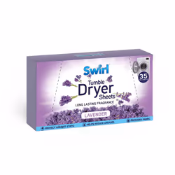 140 Swirl Tumble Dryer Sheets Lavender Fabric Conditioner AntiStatic