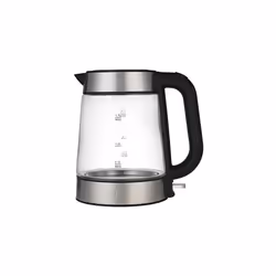 electronics uk ltd T4tec TT - KT625UK Glass Fast Boil Cordless Kettle - Black and Stainless Steel, Black & Stainless Steel