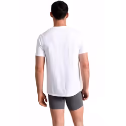 Cotton Stretch 3-Pack Crew-Neck T-Shirts, White - XL