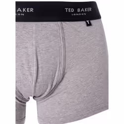 3-Pack Contrast Logo Boxer Trunks, Grey Mix - M