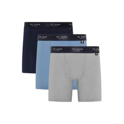 Ted Baker 3-Pack Cotton Boxer Briefs Mens Navy - X-Large, Black/White/Grey