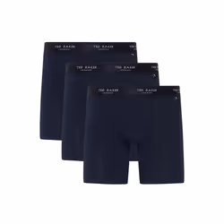 Ted Baker 3-Pack Cotton Boxer Briefs Mens Navy - Small, Navy