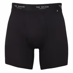 Ted Baker Mens Three Pack Cotton Stretch Breathable Boxer Briefs - M, Black/Black Radicchio/Black Real Teal