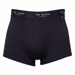 Ted Baker Mens Three Pack Cotton Trunk Breathable Boxer Briefs - M, Navy/Heather Grey/Mini Geo Navy