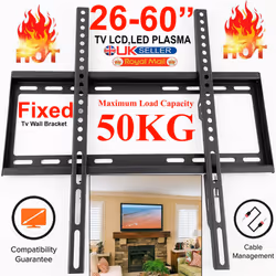 TV Wall Bracket Mount For 26 32 37 40 42 50 55 60 Upto 62" Inch Plasma LCD LED