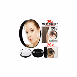 20X MAGNIFYING MIRROR HANDHELD POCKET VANITY TRAVEL COSMETIC BEAUTY EYE MAKE UP