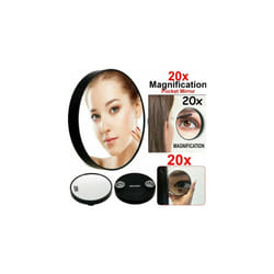 20X MAGNIFYING MIRROR HANDHELD POCKET VANITY TRAVEL COSMETIC BEAUTY EYE MAKE UP