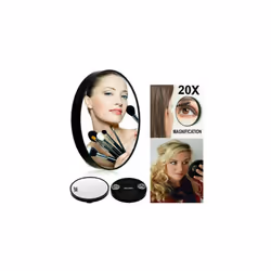 20X MAGNIFYING MIRROR HANDHELD POCKET VANITY TRAVEL COSMETIC BEAUTY EYE MAKE UP