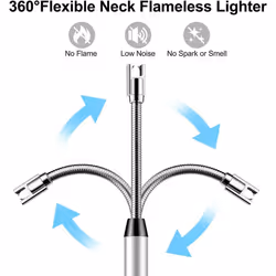 BBQ Candle USB Electric Lighter Rechargeable ARC Flameless Windproof Plasma