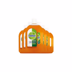 Dettol Original Liquid Antiseptic Disinfectant 750ml Large Bottle Pack of 6