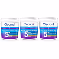 Clearasil - 5-In-1 Ultra Cleansing Pads - 3 x 65 pads each