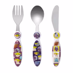 Star Wars The Mandalorian 3pcs Cutlery Set - Knife/Fork/Spoon