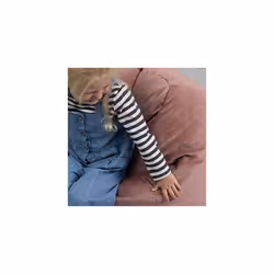 Aurora Kids Bean Bag Chair, Dusk Pink, Velvet Bean Bag Seat for Kids, Luxury Children's Bean Bags for Girls and Boys with Filling Included