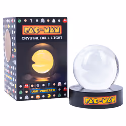 PAC-MAN Crystal Ball Light. Retro Gaming Desk Lamp. USB Powered.