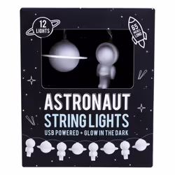 Astronaut String Lights Glow in The Dark USB Powered Space Themed String Lights