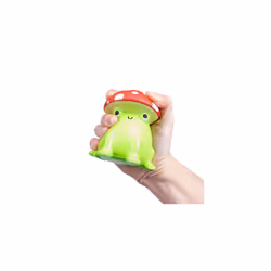Mushroom Frog Stress Squeezer Cute Kawaii Design  Sensory Fidget Toy