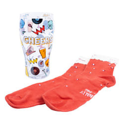 Craft Beer Socks & Glass Set. Novelty Gift Set For Beer Lovers.