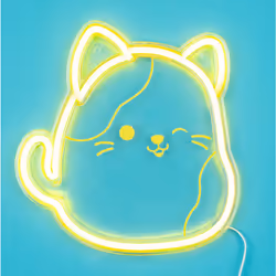 Squishmallows Cam the Cat Neon Wall Light. Licensed Mood Light