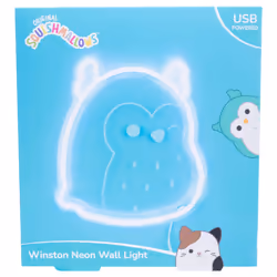 Squishmallows Winston the Owl Wall Light Officially Licensed Mood Light
