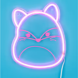Squishmallows Fifi the Fox Neon Wall Light. Liscensed Mood Light.