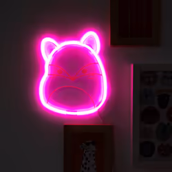 Squishmallows Fifi the Fox Neon Wall Light. Liscensed Mood Light.